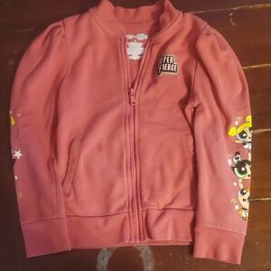 The Powerpuff Girls Girls' Pink 'Super Fierce' Zip Hoodie
